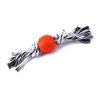 Juguete de pelota para perro con cuerda, juego interactivo para perros, relleno de dentición, juguetes para masticar, juguete interactivo para perros, bola de algodón, cuerda interactiva para perros