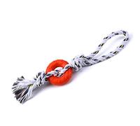 Juguete de pelota para perro con cuerda, juego interactivo para perros, relleno de dentición, juguetes para masticar, juguete interactivo para perros, bola de algodón, cuerda interactiva para perros