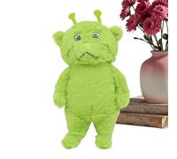 Juguete de peluche alienígena - 11.81x3.94x6.69in | Muñeco Suave Gato Verde | Linda figura de peluche coleccionable | Decoración de cojín esponjoso de algodón | Dormitorio Interior del coche Regalo de