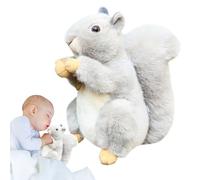 Juguete De Peluche Ardilla - Adorable Muñeca Suave, Juguetes Mimosos Para Animales Pequeños | Acento Decorativo Boscoso, Característica De La Cola Grande Abrazable, Peluche, Excelente Para R