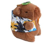 Juguete de peluche capybara | Poleza de animales de peluche | Dibujos animados Cuddly Creature | Buddy almohada suave | Regalo decorativo esponjoso | COMPANIÓN DE REABIERTO KIDES MIGNES | Figura de