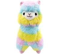 Juguete de peluche de 35 cm de arcoíris de alpaca, de peluche de llama, de gran tamaño, de alpaca de llama, para abrazos, de peluche suave, de peluche de alpaca, juguetes para niños, regalos
