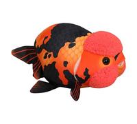 Juguete de Peluche de 3D Ranchu Lindo de Peluche | Almohada de pescado acolchado para adultos dormitorio de bebé casa oficina sofá mesita de noche estante