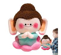 Juguete De Peluche De Buda - Muñeca De Peluche Buda Con La Base De Flores | Juguete De Peluche Relleno De 30 Cm Buda, Decoración Traiga l Divertida Del Hogar Para El Dormitorio, Sala De Estar, Estudio