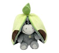 Juguete de Peluche de Burro de Frutas, Peluche de Burro Que Respira, Burro Dormido, con Luces y música de Movimiento de ción Realista, Compañero Sueño (Verde)