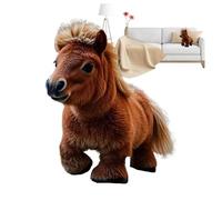 Juguete de peluche de caballos de peluche - muñeca realista que camina con muñeca | Mascota electrónica interactiva con sonidos y movimiento, animal suave de educación premium para niños regalo de cum
