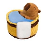 Juguete De Peluche De Capibara - Regalo De Animal De Peluche Súper Suave Con Diseño De Baño 2 En 1 | Linda Muñeca Animal, Juguete Cómodo Y Tierno Para Niños Y Niñas, Compañero De Juego A La Hora De Do