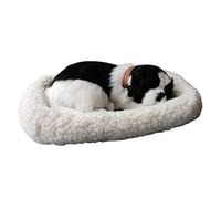 Juguete de Peluche de Gato Durmiente Que Respira Realista con Tapete, Adorno de Gatito de Peluche Realista para Decoración del Hogar, Accesorio de Fotografía, Muñeca Cómoda para (#3)