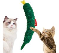 Juguete de peluche de menta para gatos, juguete para masticar de peluche para gatos, zanahoria y pepino, juguete para masticar | Soft Pet Supplies Interactive Crinkle-Katzenspielzeug para gatitos