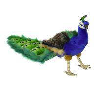 Juguete de peluche de pavo real Hansa de 24cm, juguete de peluche realista hecho