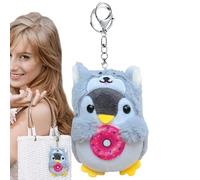Juguete de Peluche de pingüino Relleno - Llavero de pingüino | Colgante de Llavero para Bolsos | Accesorio portátil de Peluche de pingüinos, Decorativo, Lindo Juguete de Animal para niños y ad