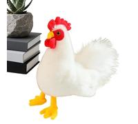 Juguete De Peluche De Pollo Relleno - Decoración Del Hogar De Pollo Suave, Figuras De Escritorio De Muñecas De Peluche De Animales | Squishy Realista De Gallina Y Gallo | Snuggle Companion - Almohada