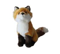 Juguete de Peluche de Zorro Rojo de simulación, muñeco de Zorro de Peluche, Regalo de educación temprana Suave y Bonito, decoración del hogar(Brown)