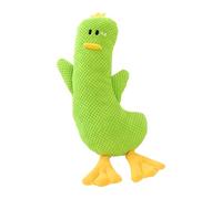 Juguete de peluche en forma de pato de mascota: exprima juguetes que hacen ruido, muñecas de perro suave que pueden morder | Entrenamiento de cachorros y tiempo de juego diario, relájese antes de acos