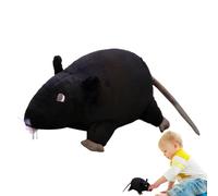 Juguete de peluche genérico, 15 cm realista, suave, bromas de Halloween, Lightweight Fun, Fake Rats Toy for Kids, , Jokes and Party Decor Gray Individually Wrapped