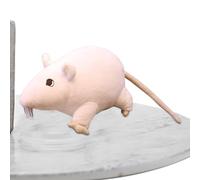 Juguete de peluche genérico, 15 cm realista, suave, bromas de Halloween, Lightweight Fun, Fake Rats Toy for Kids, , Jokes and Party Decor Gray Individually Wrapped