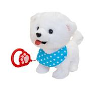 Juguete de peluche interactivo con respuesta de voz para perro que ladra electrónicamente, movimiento de conversación entrelazado, función de movimiento de cola, ayuda para el aprendizaje de juegos in