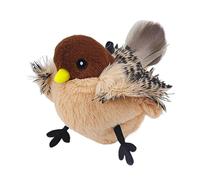 Juguete de peluche interactivo de 21 x 16 x 9 cm, sensor de movimiento electrónico con activación táctil y diseño realista, juguete de ejercicio para gatos de interior y gatos activos