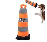 Juguete de peluche interactivo para perros, juguete de para perros | Puppy Chewing Training Plush Traffic Cone | Reducir el animal de aburrimiento en interiores Tirando la dentición para el patio tras