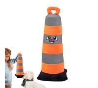 Juguete de peluche interactivo para perros, peluche masticado para perros | PET TRAFFICH CONE CONE PETTURE PLUSH PLUSH PLUSH - Agilidad de la velocidad de reacción Escermatriz del compañero de