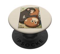Juguete de Peluche japonés Anime Punch Monkey Snuggling Orangutan PopSockets PopGrip Adhesivo