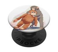 Juguete de Peluche japonés Anime Punch Monkey Snuggling Orangutan PopSockets PopGrip Adhesivo
