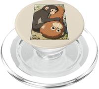 Juguete de Peluche japonés Anime Punch Monkey Snuggling Orangutan PopSockets PopGrip para MagSafe
