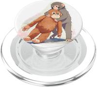 Juguete de Peluche japonés Anime Punch Monkey Snuggling Orangutan PopSockets PopGrip para MagSafe