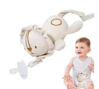 Juguete de peluche Pacifier Buddy: diseño, mano de obra de fácil cuidado, consolador emocional para recién nacidos bebés | Compañero para dormir, regalo de nacimiento, accesorio