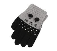 Juguete de peluche para bebé, invierno, niños, niños, guantes de cómic, para niñas, animales lindos, cuidado del bebé, césped deportivo y de juego (E, talla única)