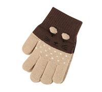 Juguete de peluche para bebé, invierno, niños, niños, guantes de cómic, para niñas, animales lindos, cuidado del bebé, césped deportivo (C, talla única)