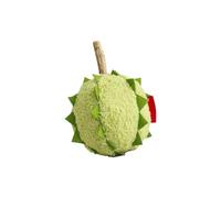 Juguete de peluche para dentición de frutas y gatos con diseño realista de menta gatera, promueve tiempos de juego activos, masticable para mascotas pequeñas, juguete masticable de peluche suave con