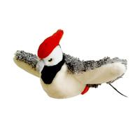 Juguete de peluche para gatos - Alas eléctricas que aletean pájaros y gatos | Recargable, pájaro carpintero de felpa con sonido, juguetes de ejercicio para mascotas para todas las razas, gatos de