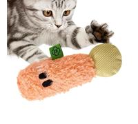 Juguete de peluche para gatos - Puzzle interactivo con gato de peluche que chirría, mordisqueo para masticar gatos, para mantenerlos ocupados, el aburrimiento, estimulación cognitiva, dentición