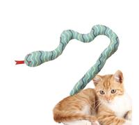 Juguete de peluche para gatos serpientes con hierba para gatos | Bonito juguete interactivo para ejercicios, masticar y divertirse, juguete interno para gatos, suministro de estimulación