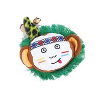 Juguete de peluche para masticar para gatos, con forma de animal encantador, limpieza interactiva de dientes