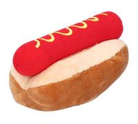 Juguete de Peluche para Perros Calientes con Dispositivo de Ladrido BB Exprimible para Gatos y Perros, Juguete de Peluche Suave de 5,5 Pulgadas para Aliviar la Ansiedad, 1 Pieza