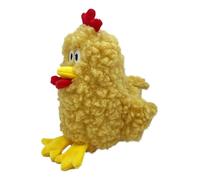 Juguete de peluche para perros, compañero de pato chirriante, juego de ardilla oculta, ayuda calmante para latidos del corazón para mascotas, solución de comodidad conductual, abrazador interactivo