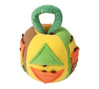 Juguete de peluche para perros con chirrido - Pelotas chirriantes para perros | Limpia los dientes, juguete para masticar interactivo, juguete para entrenar el cerebro, dispensador Frian