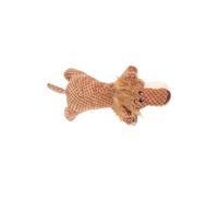 Juguete de peluche para perros de interacción con fabricante de ruido, juguete masticable chirriante para aliviar el estrés del perro y masticar dientes para estimulación mental
