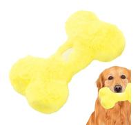 Juguete de peluche para perros - Hueso masticable 18 x 10 cm, suave peluche que hueso para perros interactivo con dispositivo de audio | juguete masticar portátil para mascotas