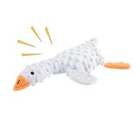 Juguete de peluche para perros - Juguete masticable de felpa para perros grandes - Accesorio para mascotas suave y dulce con escondite de comida, función de crujido y juego de inteligencia para razas