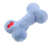 Juguete de peluche para perros, masticable con forma de hueso de cachorro, juguetes chirriantes para perros, juego de espuma chirriante de látex suave, juguete masticable con mancuernas para gruñir