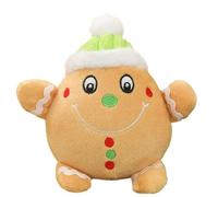 Juguete de peluche para perros - Regalo de 5 pulgadas | Juguete para masticar con cuerda de algodón, peluche navideño para cachorros y perros pequeños, limpiador de dentición interactivo para diversió