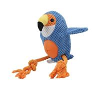 Juguete de peluche que pierde comida para mascotas, juguetes de distribuir comida para perros, juguetes para masticar con forma de loro sin relleno, juguetes rompecabezas para perros