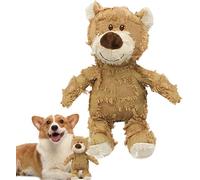 Juguete de peluche resistente a los masticables para perros, juguete duradero para dentición de oso mendigo, para el cuidado dental de cachorros