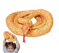 Juguete De Peluche Serpiente - Juguete De Serpiente Rellena, Divertido Peluche Animal Gigante | Fiestas Broma Prop Suave Peluche Serpiente, Decoración Del Hogar Falsa Serpiente Peluche Para Tav
