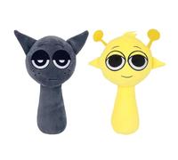 Juguete de Peluche Sprunki Lindo muñeco de Peluche de Anime Wenda Plushies, Juego de Terror de Dibujos Animados Suave, Almohada Sprunki Plushie for fanáticos, niños, niñas, Adultos, Regalos(2PCS)
