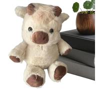 Juguete de peluche suave de Highland - Soft Throw Pillows Toy, Adorable huggables Figure Toys, Soft s Running Cow Stuffed Animal, Adorable Furry Running Cows Stuffed Animal for Stress And