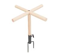 Juguete de Perca de Pollo para gallinero, Soporte de Perca de Aves de Corral - Altillo de pie de Madera de Aves de Corral - de Percha para periquitos, pájaros, guacamayos, gorriones, gallos y